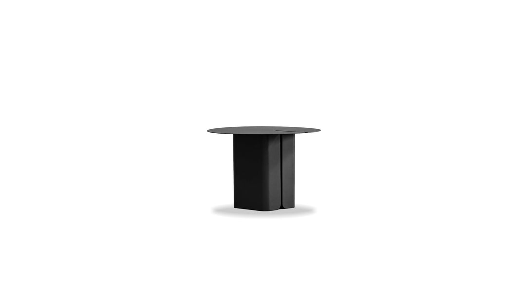 REIKI End Table Low in Matte Black
