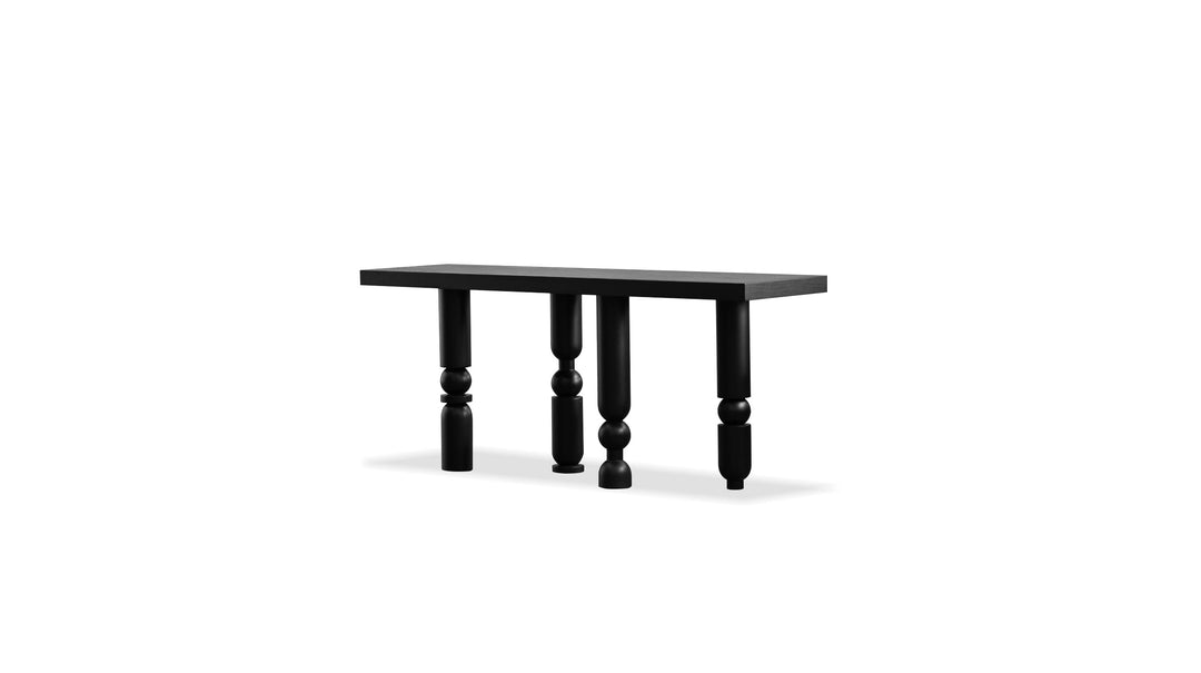 ROTO Console Table in Matte Black