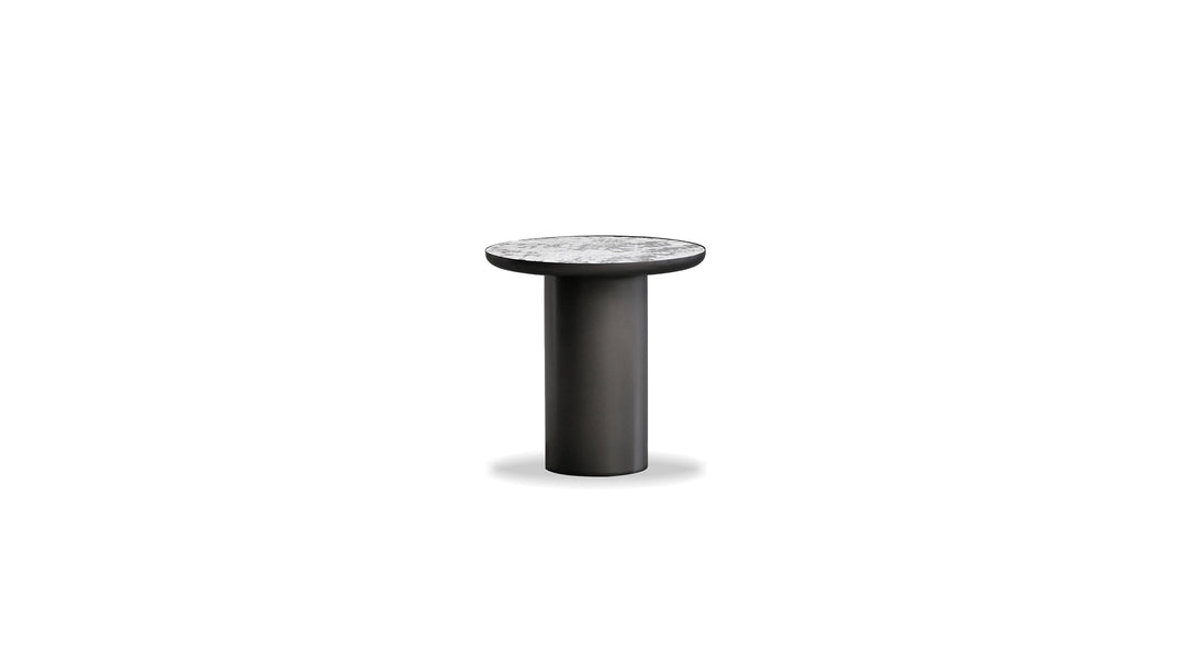 ROWAN End Table  Alaska White Lappato