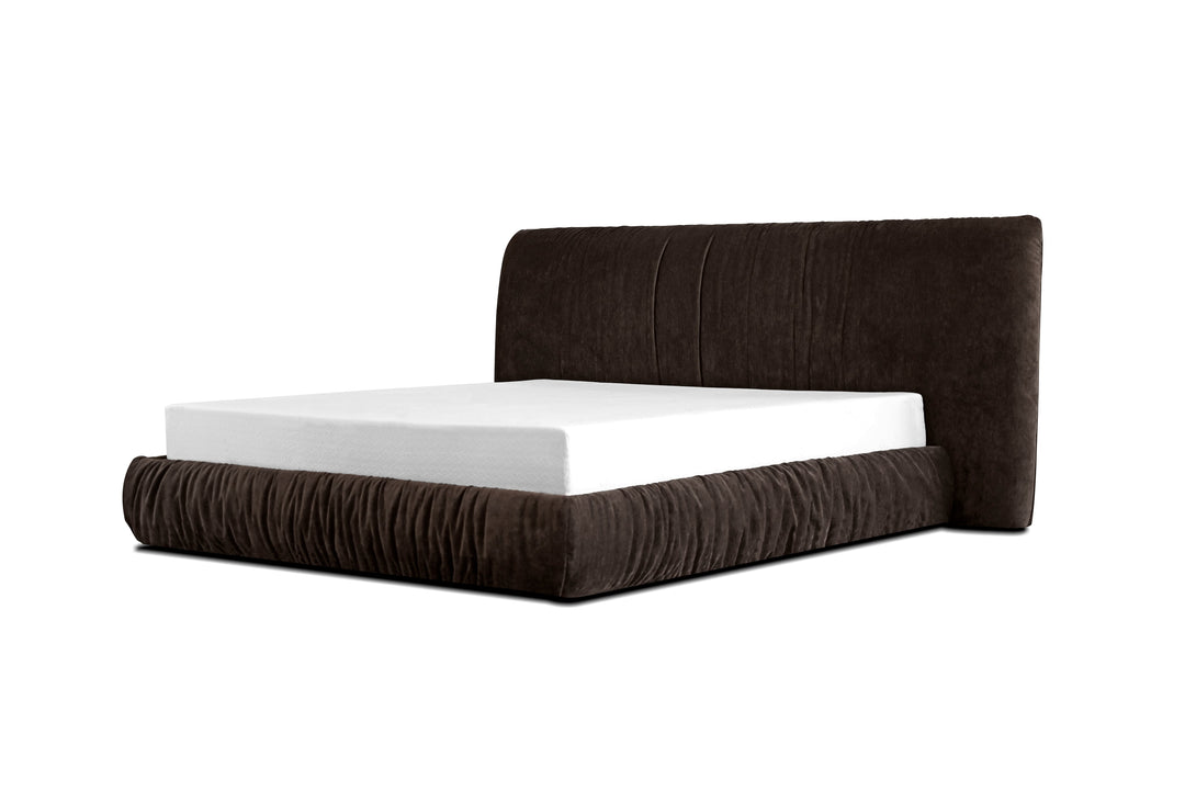 SHAR PEI Upholstered Storage Bed in Coffee Bean