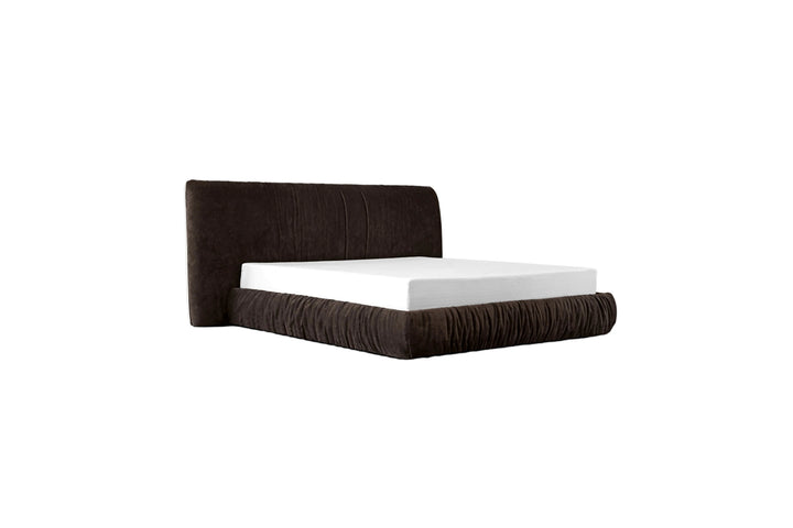 SHAR PEI Upholstered Storage Bed in Coffee Bean Mobital