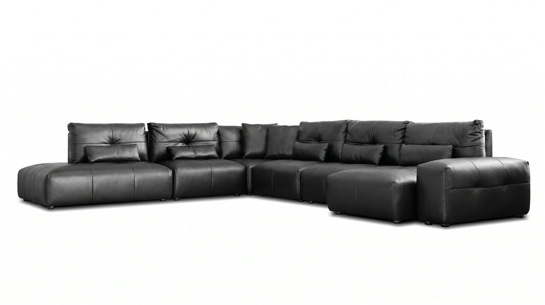 SHUFFLE Sectional 7-Piece Ember Black
