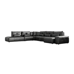 SHUFFLE Sectional 7-Piece Ember Black Mobital