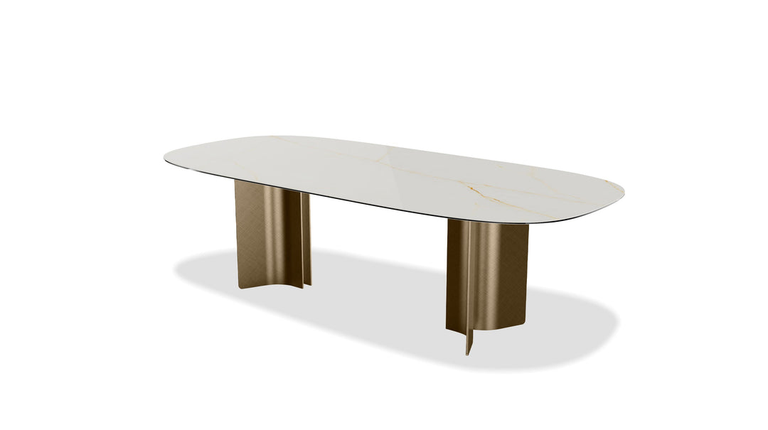SORRENTO Dining Table in Cristallo Gold
