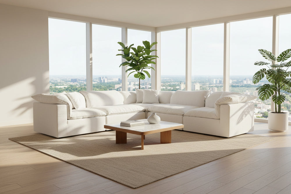 STRATO Sectional in Sea Shell Sectionals Mobital