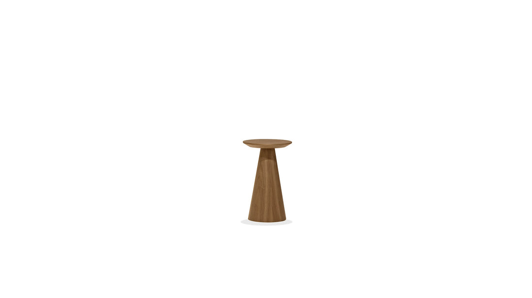 TOWER END table in Natural Walnut