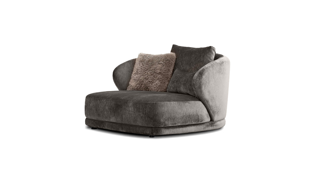 VOLTAIRE Lounge Chair in Mocha Bean