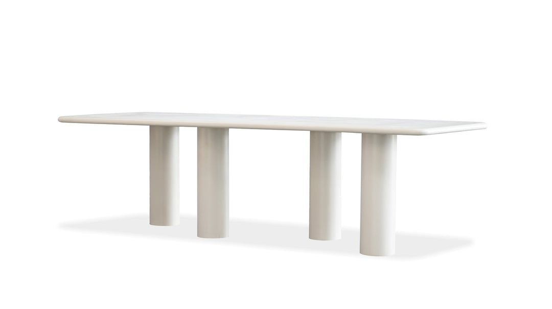 ELEPHANT 104" Rectangular Dining Table in Ivory Tusk