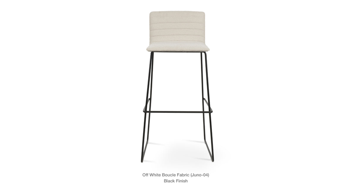 Corona High Back Wire Full Upholstered Stool by Soho Concept