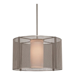 Uptown Mesh Drum Chandelier by Hammerton Studio in Beige Silver