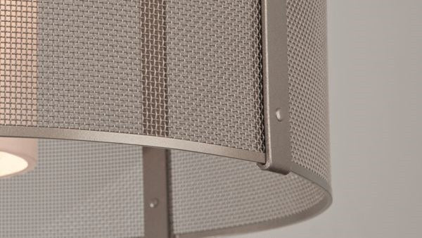 Uptown Mesh Drum Chandelier by Hammerton Studio in a styled interior