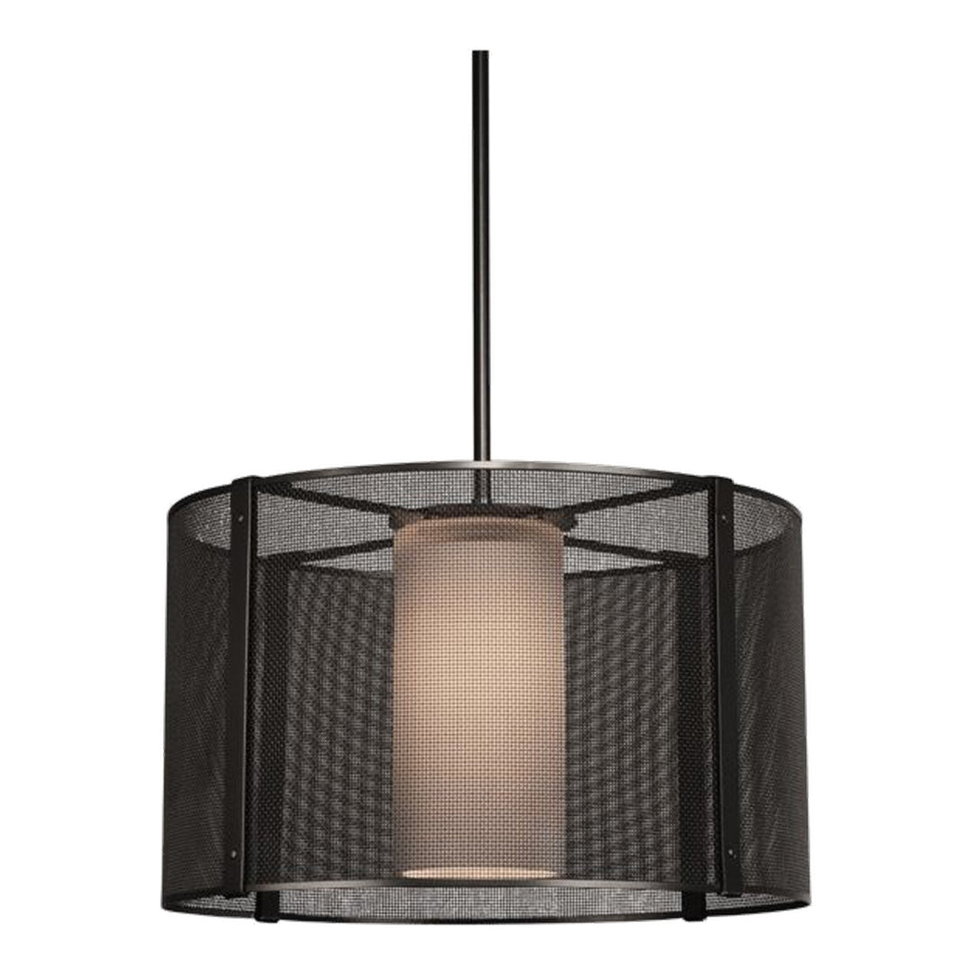 Uptown Mesh Drum Chandelier by Hammerton Studio in Matte Black