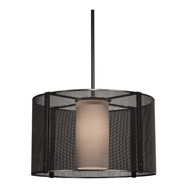 Uptown Mesh Drum Chandelier by Hammerton Studio in Matte Black