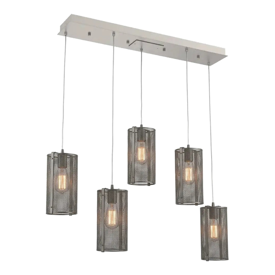 Uptown Mesh Linear Pendant Chandelier by Hammerton Studio