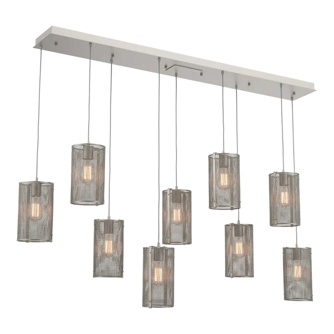 Uptown Mesh Linear Pendant Chandelier by Hammerton Studio