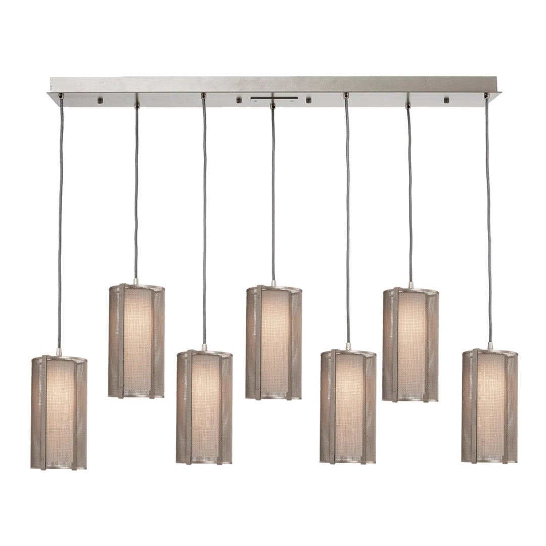Uptown Mesh Linear Pendant Chandelier by Hammerton Studio
