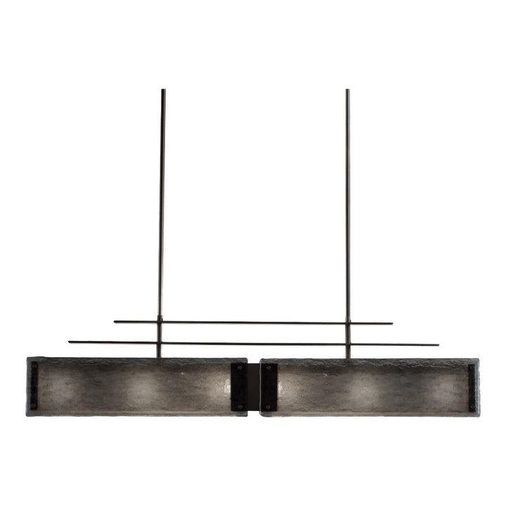 Urban Loft Parallel Linear Chandelier by Hammerton Studio in Gunmetal