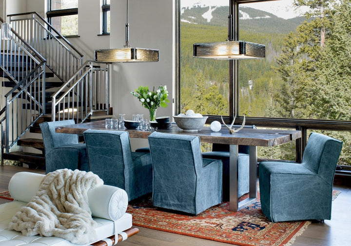 Urban Loft Square Chandelier by Hammerton Studio in a styled interior