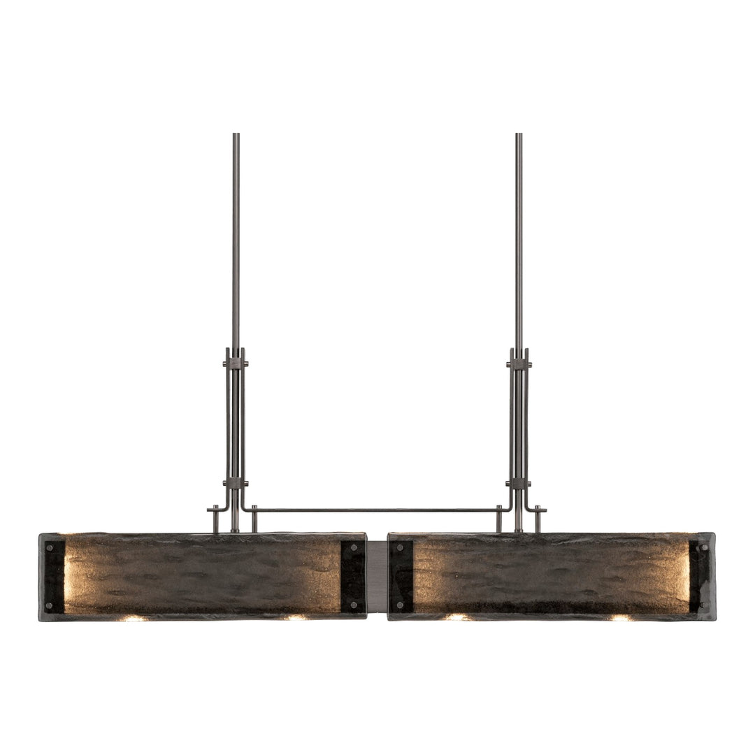 Urban Loft Trestle Linear Chandelier by Hammerton Studio in Gunmetal