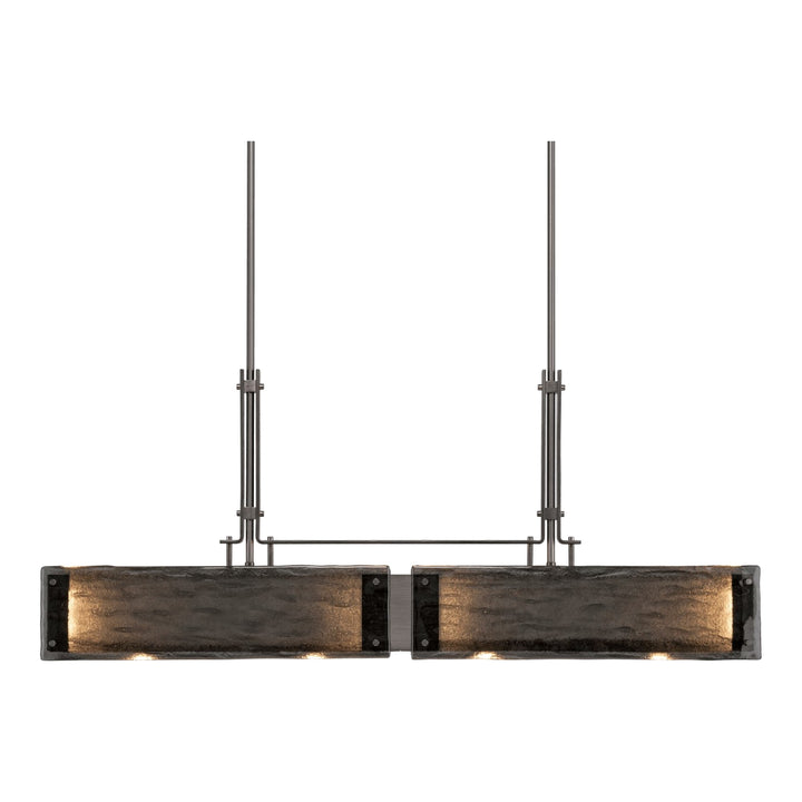 Urban Loft Trestle Linear Chandelier by Hammerton Studio in Gunmetal
