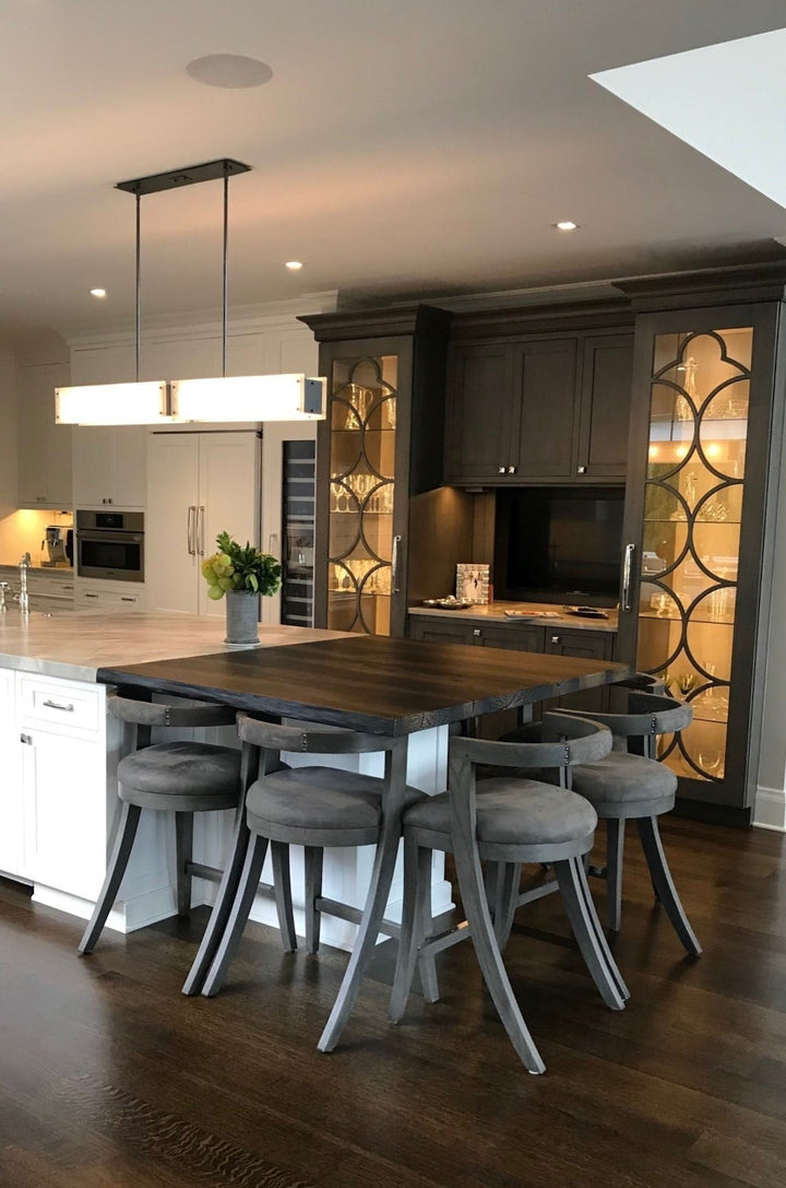 Urban Loft Trestle Linear Chandelier by Hammerton Studio in a styled interior