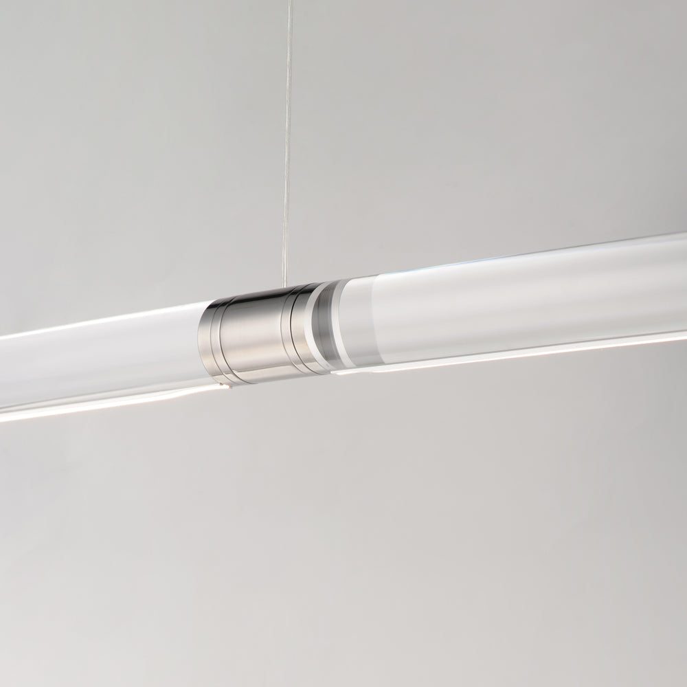 Vanish 72" LED Pendant by ET2 Lighting, styled view 1