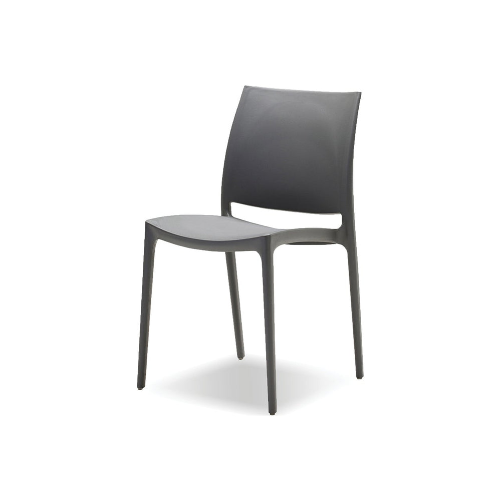 VATA Dining Chair Stackable by Mobital — white cutout