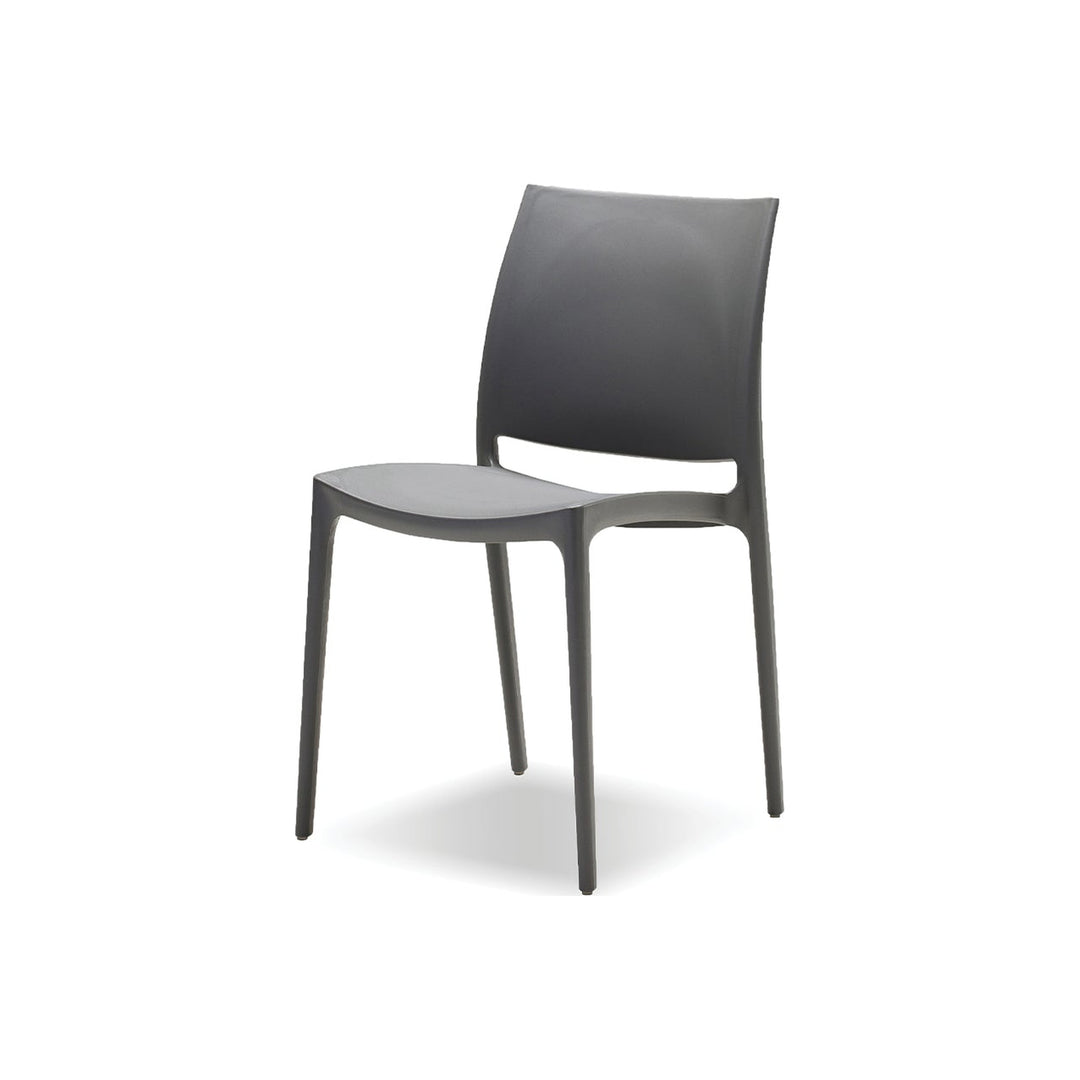 VATA Dining Chair Stackable by Mobital — white cutout