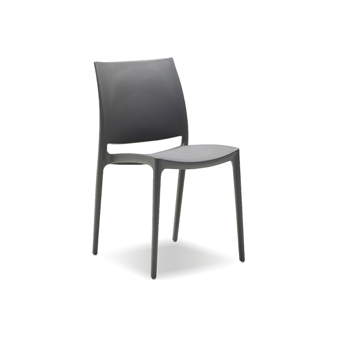 VATA Dining Chair Stackable by Mobital — white cutout