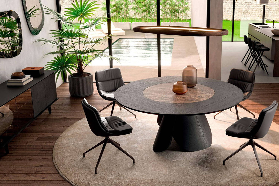 Veliero Swivel Dining Table Dining Tables Ozzio Italia