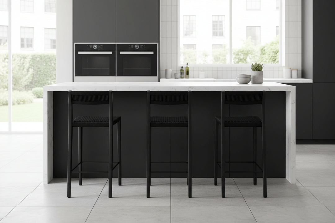 VENT Counter Stool in Black Soot