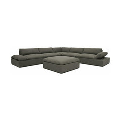 VERSA GRAND SECTIONAL - GREY by American Leather — complete centered product view