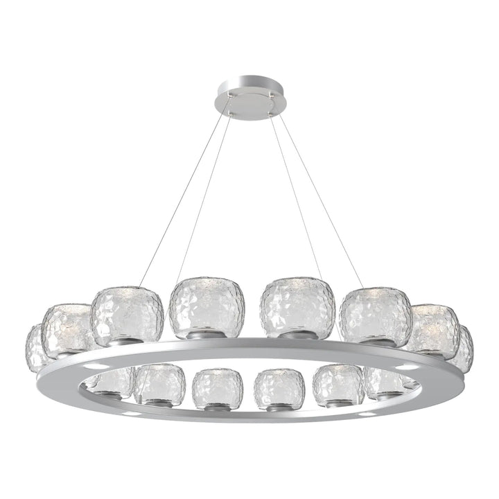 Vessel Ring Chandelier by Hammerton Studio in Classic Silver with Clear glass (Large)