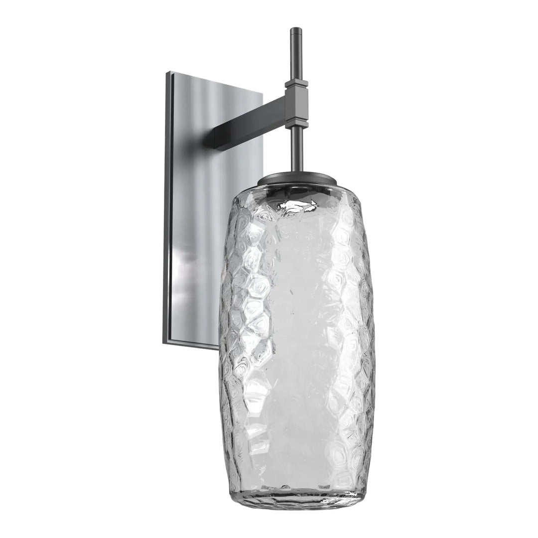 Vessel Tempo Sconce by Hammerton Studio in Gunmetal with Clear glass