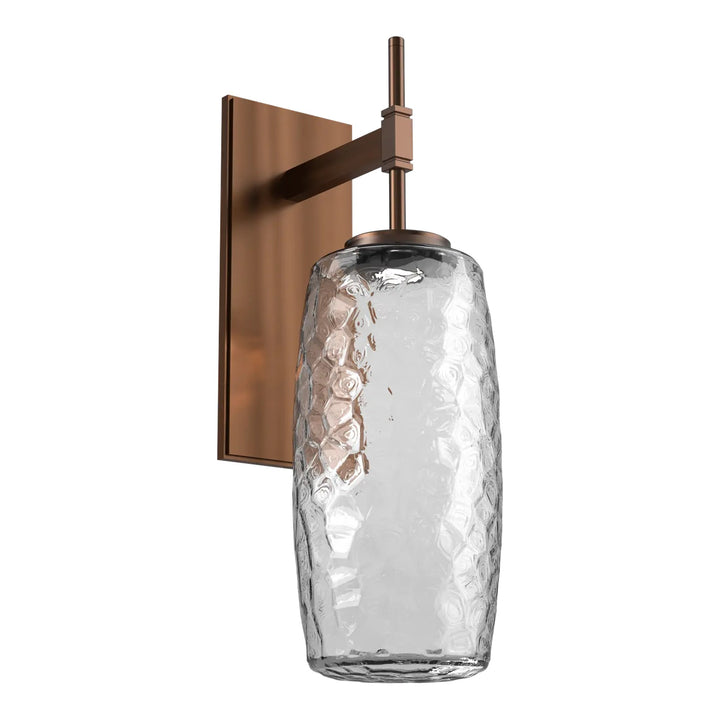 Vessel Tempo Sconce by Hammerton Studio in Oil-Rubbed Bronze with Clear glass