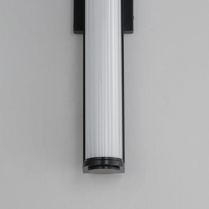 Vetra Large LED Outdoor Wall Sconce by ET2 Lighting, styled view 5
