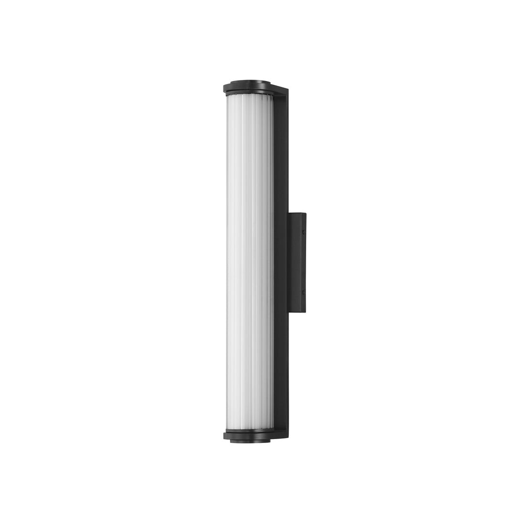 Vetra LED Outdoor Wall Sconce by ET2 Lighting in Black, front view