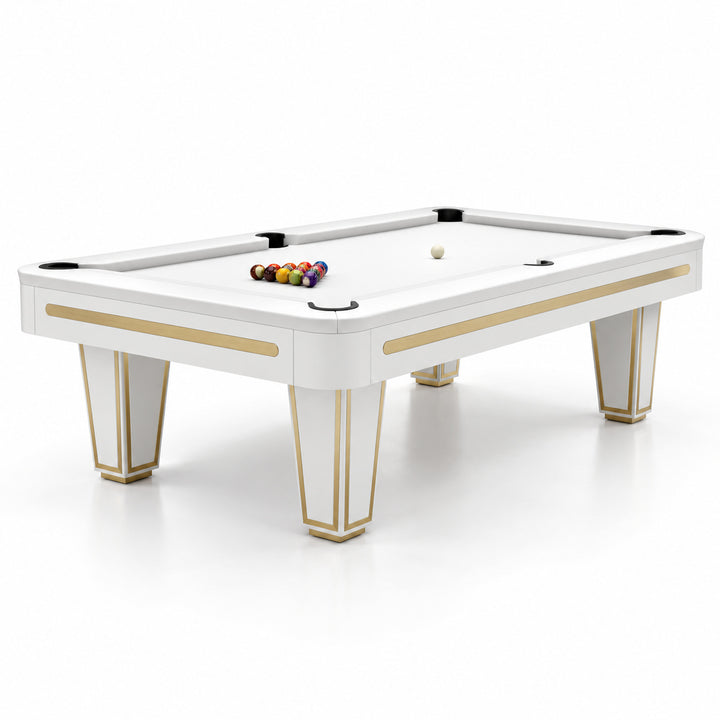 Victor pool table - Crisp White 