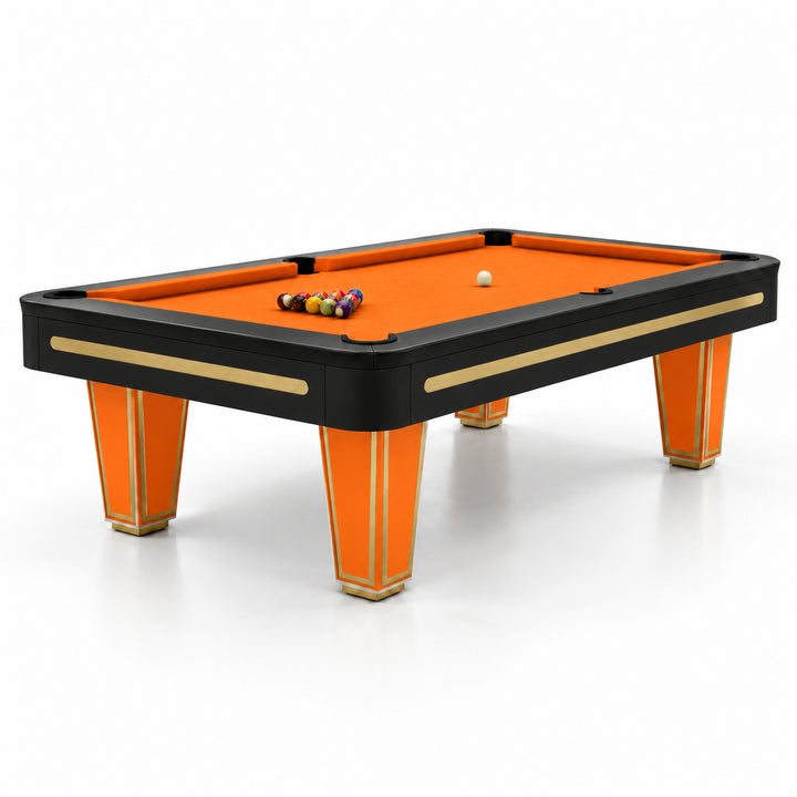 Victor pool table - Tangerine &amp; Black 