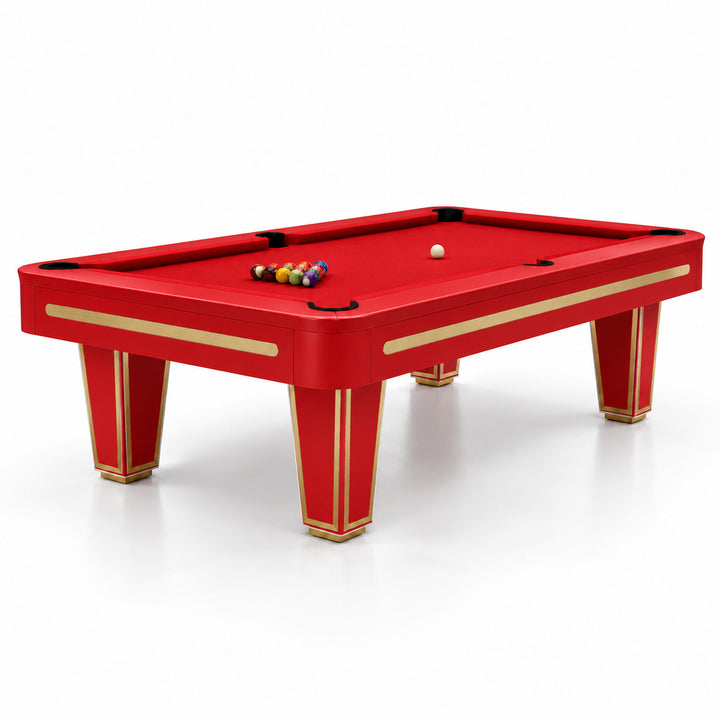 Victor pool table - Solid Racing Red 