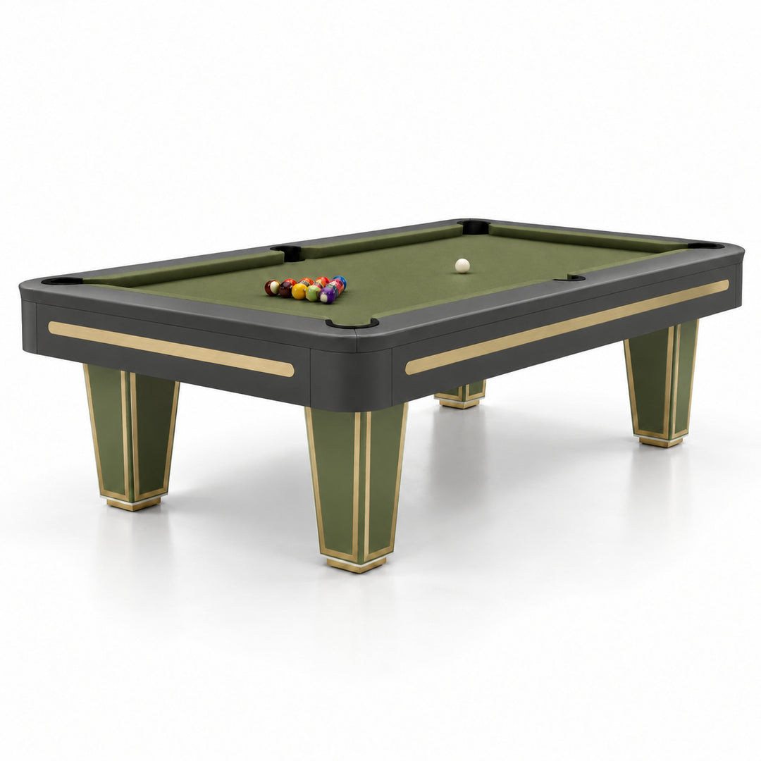 Victor pool table - Olive &amp; Charcoal 