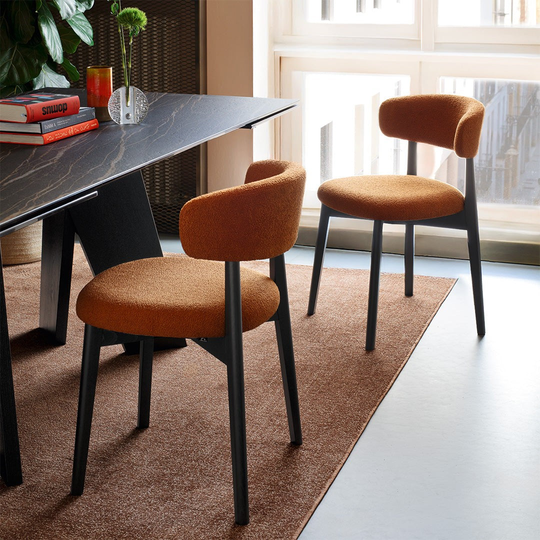 Victor Extendable Dining Table by Connubia in a styled interior