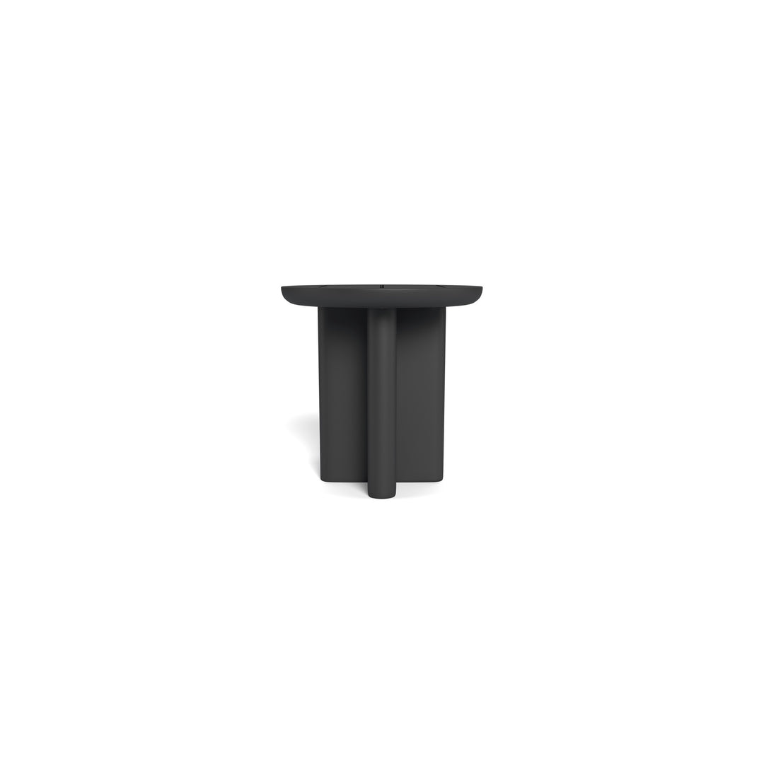 Victoria Aluminum Round Slatted Side Table by Harbour