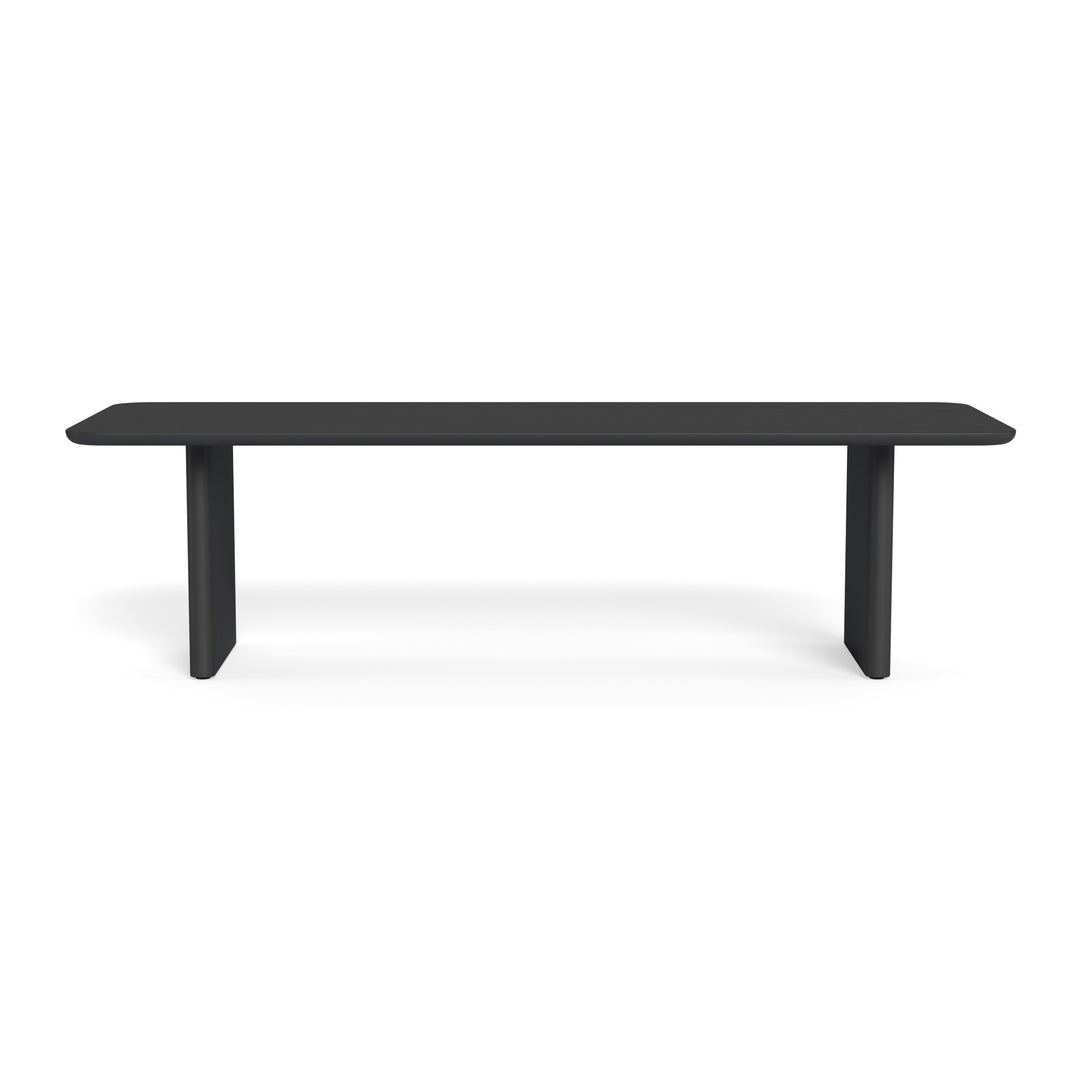 Victoria Aluminum Slatted Dining Table 108" by Harbour