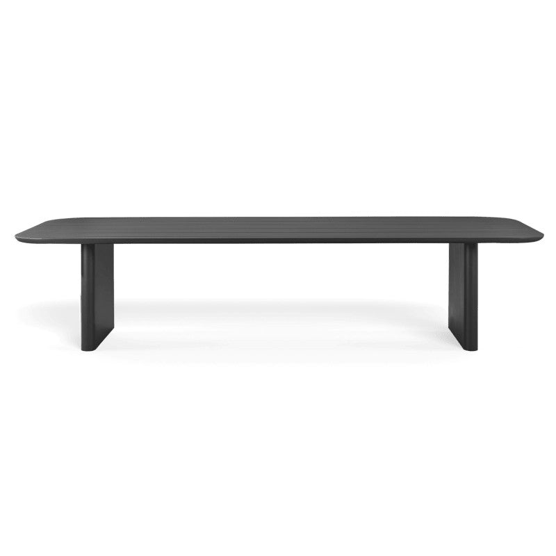 Victoria Aluminum Slatted Dining Table 144" by Harbour