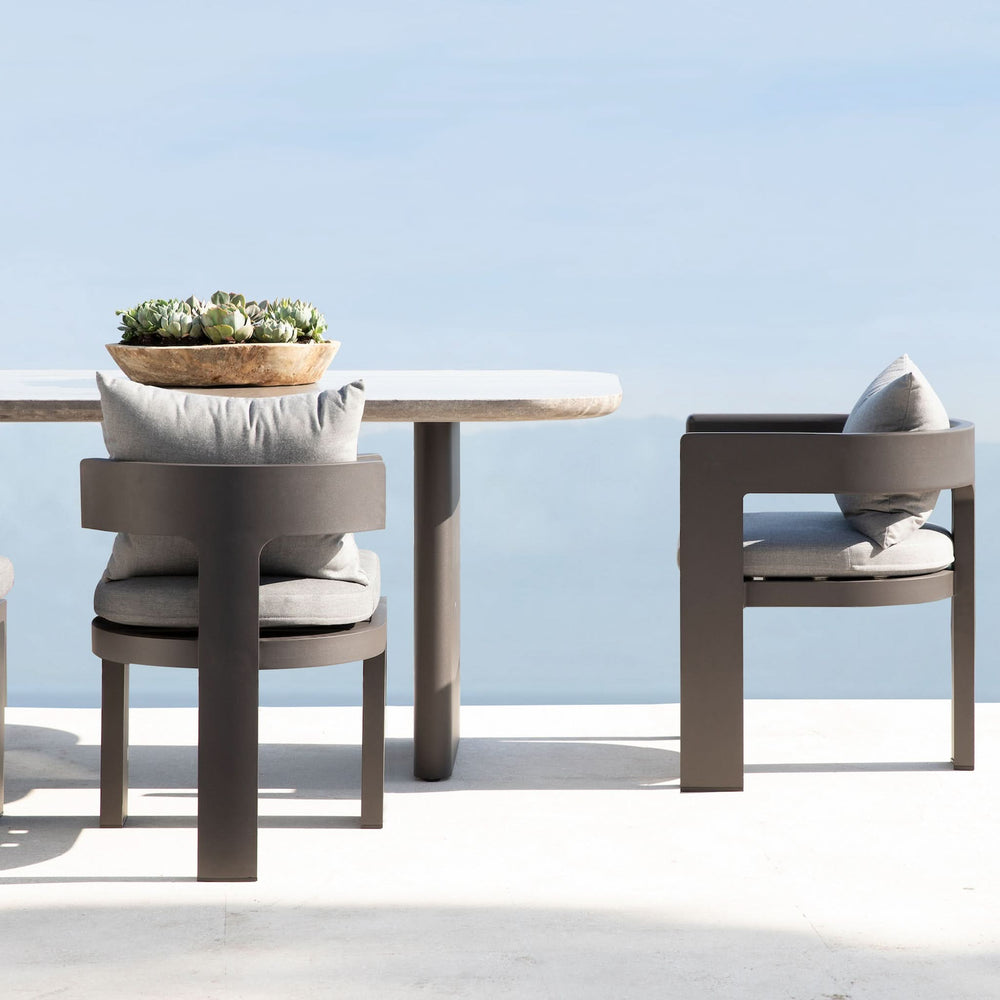 Victoria Aluminum Dining Table 108" by Harbour lifestyle 1