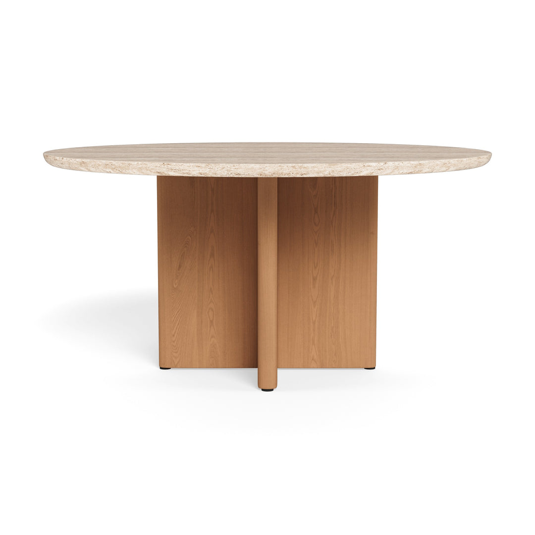 Victoria Teak Round Dining Table 1500 by Harbour