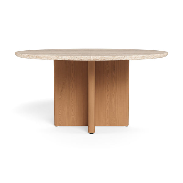 Victoria Teak Round Dining Table 1500 by Harbour