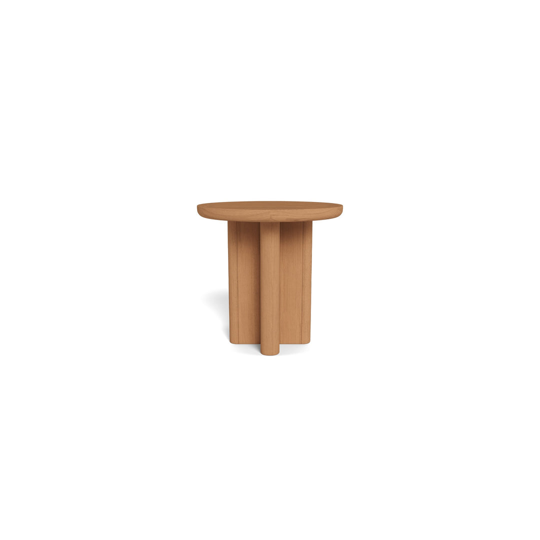 Victoria Teak Round Slatted Side Table by Harbour