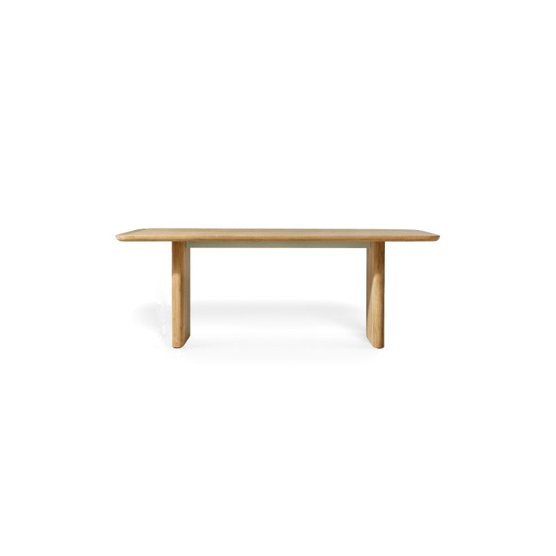 Victoria Teak Slatted Dining Table 81" by Harbour